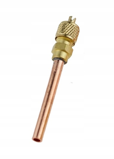 Штуцер CT-628-04 (2х1/4" SAE) с клапаном шредера